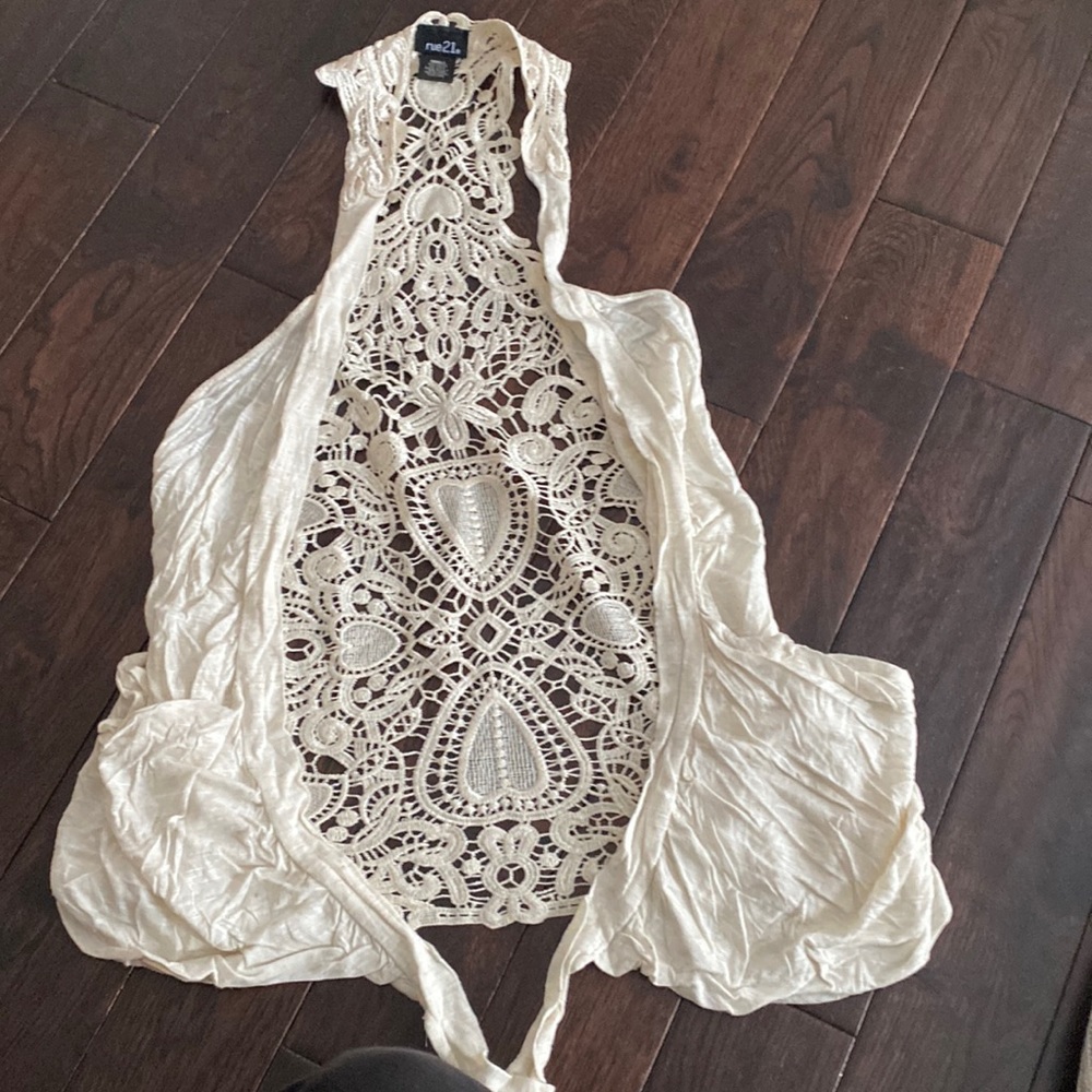 Rue21 crocheted vest